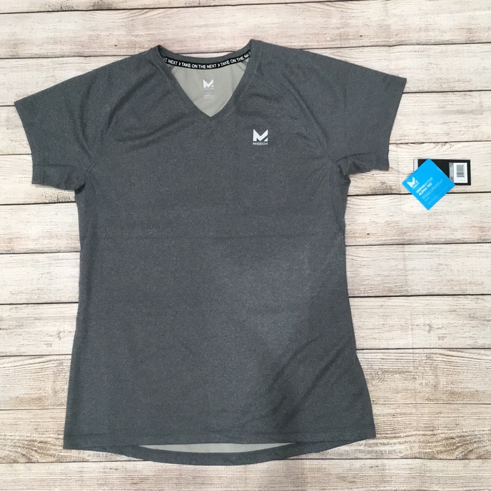 Grey Mission Dry Fit Top Large